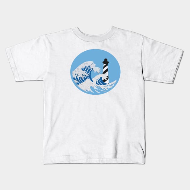 Hatteras Wave Kids T-Shirt by Trent Tides